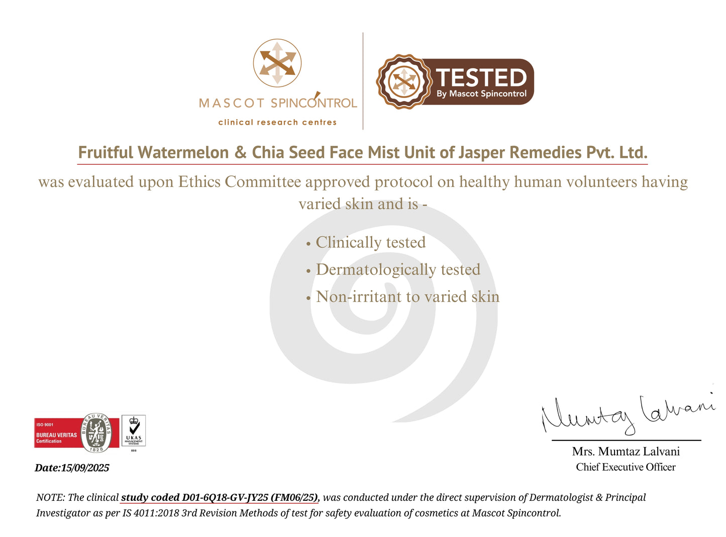 Watermelon & Chia Seed Face Mist Toner