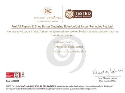 Papaya & Shea Butter Cleansing Balm