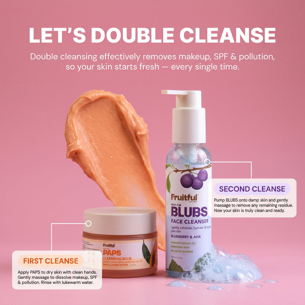 Double Cleanse Duo (Papaya & Blueberries)