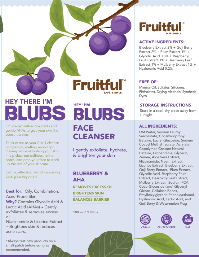 Blueberry & AHA Face Cleanser